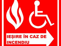 Placuta pentru iesire in caz de incendiu