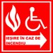 Placuta pentru iesire in caz de incendiu